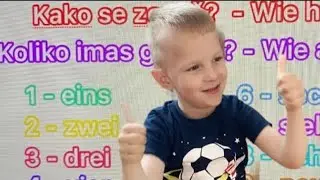 DJECA CE OVAKO LAKO NAUCITI DA BROJE NA NJEMACKOM JEZIKU  I  NJEMACKI ZA DJECU