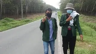 North Sumatra university children looking for a place for field work training