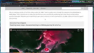 Edu News 001 : Migrating from ArcoLinux to Arch Linux or vanilla Arch installation - use scripts