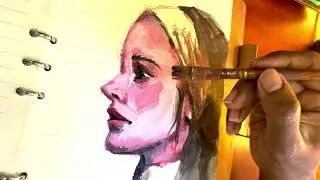 From Horror to Cuteness: The Nun Transformed - Real Time Acrylic Painting