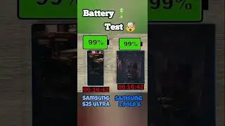 Samsung galaxy s25 ultra vs Samsung galaxy z fold 6 ⚡😉 battery 🔋 test