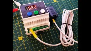 Arduino pro micro senseAir S8 CO2 relay controller with display on din rail