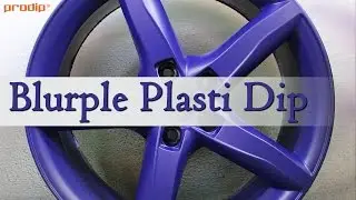 Plasti Dip Blurple - How to spray plasti dip and paint wheels.