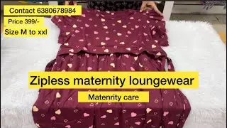 Zipless maternity loungewear | feeding dress | pregnancy dress | super duper collections 🥳🥳
