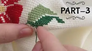 YENİ BAŞLAYANLAR İÇİN ETAMİN SECCADE İŞLEME | KANAVİCE SECCADE İŞLEME | Hand Embroidery | PART-3