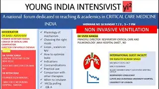 Non invasive ventilation NIV: DR Vivek Nangia// DRS B Abraham, D Juneja, Ranjit Singh, Ritesh
