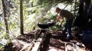 Hand Trommel and Sluice Box Placer mining Pt. 2