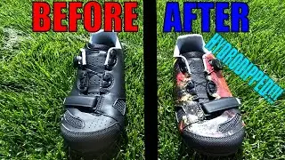 This is how to make your shoes look GOOD!! Hydro dipping Mountain Bike Shoes