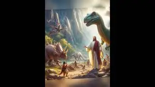 Jesus in the Age of Dinosaurs🦖 #jesus #love #prayer#animation #story #respect