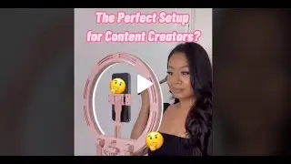 Tik Tok Made Me Buy It! Best Ring Light Ever! Multitasky Creator On-Screen Kit (Corina)