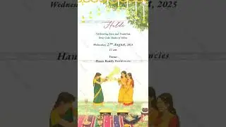 Traditional South Indian Wedding Invitation