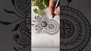 Free hand Mandala | Mandala Tutorial step by step #creativeart #mandalashorts #mandala  #artshorts