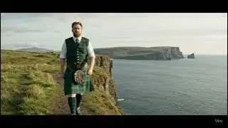 Scotsman Walking On Sanda Island On History Visit To Firth of Clyde Scotland