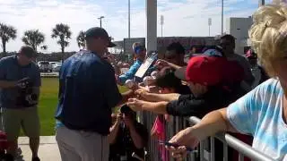 Allen Craig signs autographs at spring training