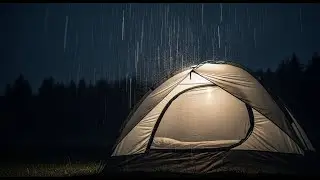 The Best Sound for Sleeping | Rainy Canvas Tent Ambience