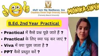 Practical के लिए क्या पढ़ें? | All questions that you need | B.Ed. Practical 2024 | CCSU