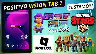 Tablet Positivo Vision Tab 7 rodando Brawl Stars e Roblox &ndash; Teste completo de jogos!