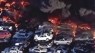 RICHMOND JUNK FIRE:  Raw video of Richmond Junk Yard Fire video