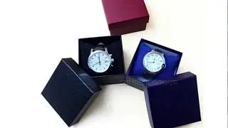 Custom fancy paper covering watch display gift box, for watch packaging