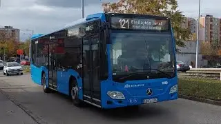 Budapest, 121-es busz Újpest városkapu M -Víztorony | Mercedes-Benz Citaro C2K, AOFL-194
