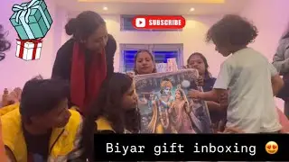 Wedding gift unboxing video 🎁💐 #weddingvlog #giftunboxing #wedding2025 #vlog #assamesevlog