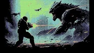 Monsters Crusher [ Amstrad CPC ]  WIP #1 : Early Hero test with full power laser beam on BetaMap
