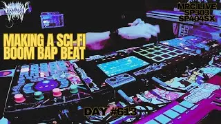 Making a Sci-Fi Boom Bap Beat From Scratch | MPC Live + SP404SX + SP303 (No Talking)