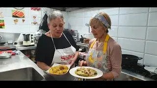 Merluza en salsa Marinera a la sidra como lo hacía la madre de la Montse de Jaén.Sabor Artesano