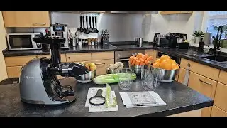 Enstafter AMZCHEF Slow Juicer mit Rückwärts-Funktion elektrische Saftpresse - TEST