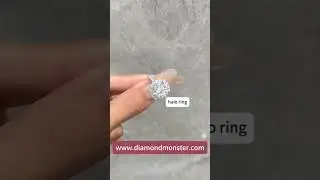 round 2 5ct halo pave diamond ring #diamondmonster