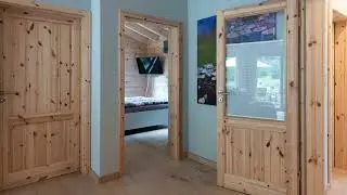 Barrierefreier Holzhaus Bungalow aus Massivholz: 