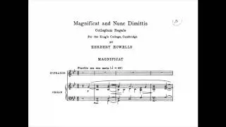 Herbert Howells | Magnificat Collegium Regale (with Score)