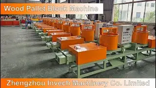 Compressed Wood Chips Pallet Block Machine with Auto Cutting Saw
