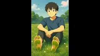 Barefoot Grounding (Earthing) &mdash; Grass-Stained Soles at the Park | Relaxing Nature ASMR #feet #ATX