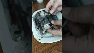 Cookies and cream chocolate coated ice candy #cooking #shorts #icecandy #summer #chocolate #food