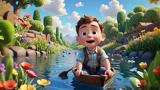 Little Boat With Baby 🚤👶 | Water Adventure Song for Kids | Preschool Learning Video