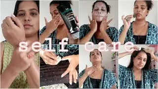 My Self Care Day 🌜💦|| HAIR BODY SKIN ||  #mcaffeineproduct /RASHMITA'S VLOG