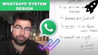 WHATSAPP SYSTEM DESIGN | HOW DOES CHAT WORK ? | WHY DOES WHATSAPP MESSAGES HANG SOMETIMES ?