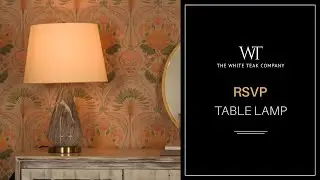 RSVP GREY MARBLE TABLE LAMP | White Teak
