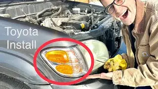 Install Turn Signal Lights, Parking Lights: Toyota Tundra DOUBLE CAB &lsquo;01, &lsquo;02, &lsquo;03, &lsquo;04￼, Amber