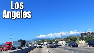 Purple Blue Skies Over Los Angeles | Daytime Freeway Drive POV | ASMR