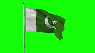 Green screen Footage | Pakistan Waving Flag Green Screen Animation | Royalty-Free | pakistan