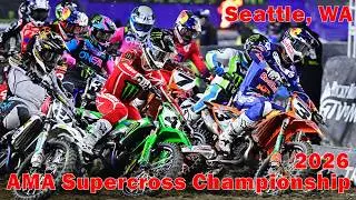 V#613 450SX Main Event THRILLER! Eli Tomac vs Cooper Webb vs Ken Roczen &mdash; Seattle Supercross 2026 🔥