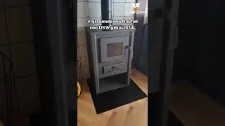 Houtkachel vrijstaand 12KW staal #houtkachel #woodburningstove #houtbrander #openhaard #warmth