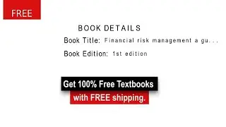 Financial Risk Management A Guide For Nonprofit Executives - 100% discount on all the Textbooks
