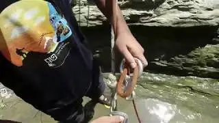 Rappelling in Khoiachora Water Fall