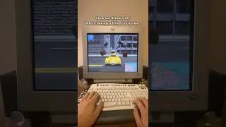 Crazy driving as a kid...🥹 #retropc #crtgaming #midtownmadness  #microsoft  #2000s