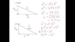 Year 11      58. Use Pythagoras’ theorem in 2D problems