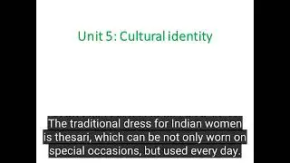 Unit 5: Cultural identity - 12th Grade New