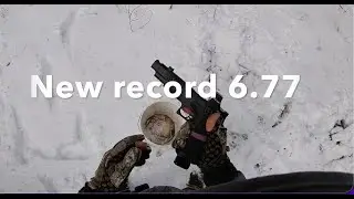 1/11 1st pistol drill 160 degrees, practice shooting on snow in all directions. Virginia Gun Academy